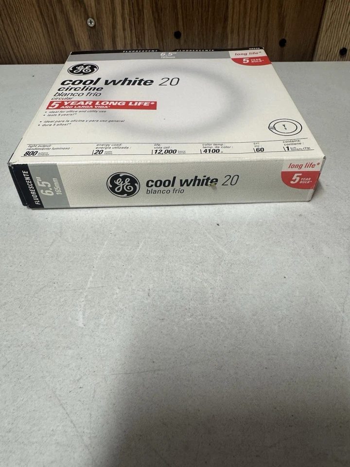 GE FC8T9/CW Fluorescent 20W 8" Circline Lamp Light Bulb Cool White - Image 3 of 4