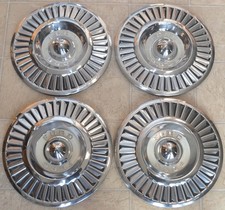 1957 Ford Fairlane Thunderbird Deluxe Turbine Hubcaps Set Of 14 Wheel Covers