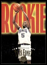 1995-96 Skybox Premium #241 Tyus Edney Rookie RC Kings basketball card. rookie card picture
