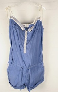 Baker & Brown NWOT Blue Cotton Playsuit Sz 12