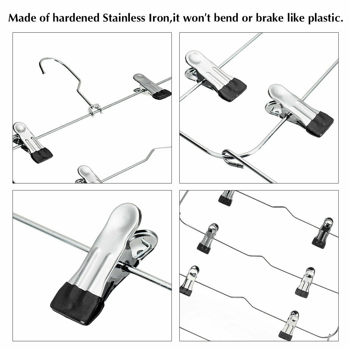 Clothes Pants Trouser Scarf Hanger Multi Layer Storage Rack Closet Space Saving