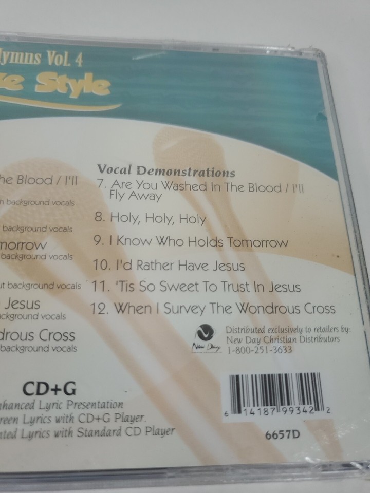 Favorite Hymns 4 Christian Karaoke Style.CD+G Daywind 6 Songs Cracked