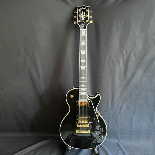 Electric Guitar Replica Binding Archtop Factory-direct Custom Black FREE SHIP - Picture 2 of 22