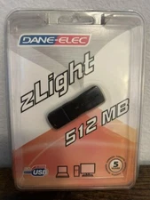 BRAND NEW DANE-ELEC FLASH DRIVE ZLIGTH 512 MB HI-SPEED USB 2006