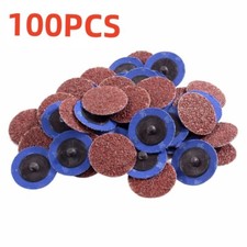 100PCS SATC 2" Sanding Discs Quick Change R-Type Pad 36 Grit Abrasive Sandpaper