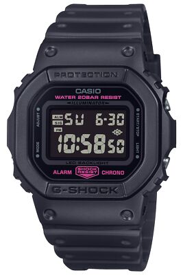 G-SHOCK DW-5600PK-1 PINK RIBBON ブラック×ピンク CASIO G-SHOCK DW-5600PK-1JR Pink Ribbon Digital Illuminator Chrono