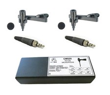 2Pcs Pro Lapel Mic Lavalier Microphone for Sennheiser Transmitter G2, G3, SK 093
