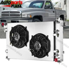 Fits 1998~2002 Dodge Ram 1500 2500 3500 5.2L 5.9L V8 3 Row Radiator Shroud Fan