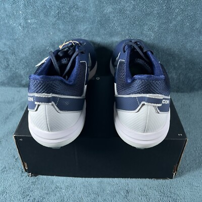 Adidas Icon 7 Men\'s Navy‎ Blue/White Metal Baseball Cleats Size 15 Adidas Icon 7 Low Top Metal Baseball Cleats Navy/White  main image 3