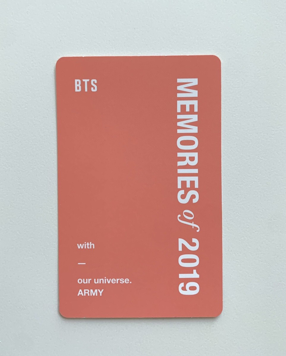 BTS memories 2019 DVD ジョングク BTS Memories Of 2019 DVD Jungkook Photo card Only Kpop | eBay