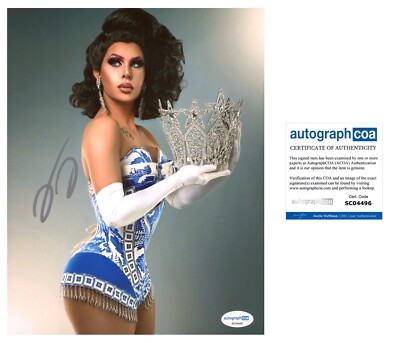 TRINITY THE TUCK SIGNED RUPAUL s DRAG RACE 8x10 PHOTO - ACOA COA