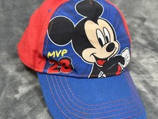 Disney Youth Kids Mickey Mouse MVP 28 Baseball Cap Hat Red and Blue