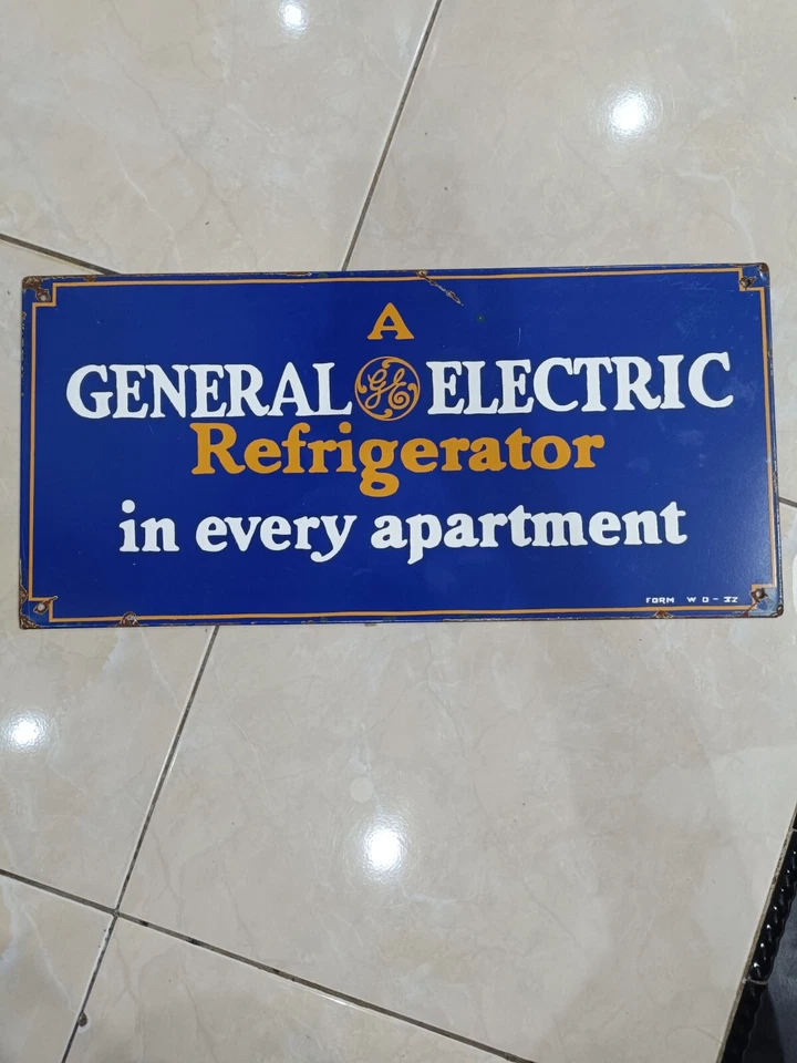 Extremely Rare Antique Not porcelain Vintage model GE electric Painted steel - Image 2 of 4