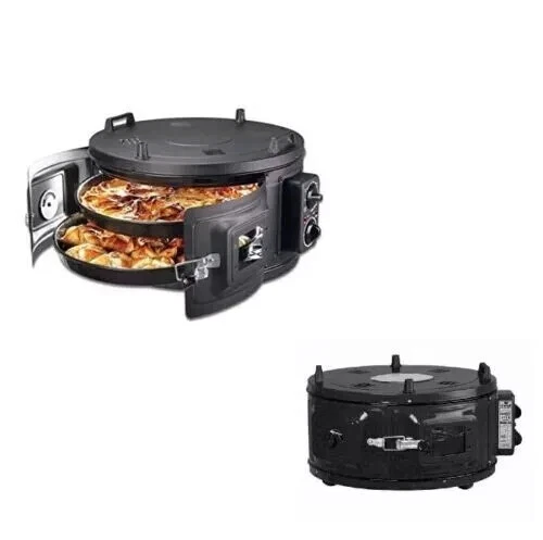 TURKISH ELECTRICAL ROASTER DOUBLE GRILL ROUND OVEN WITH ENAMEL TRAYS - BLACK
Opens in a new window o
