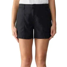 Social Standard by Sanctuary Ladies Fortune Short Size L Washed Black