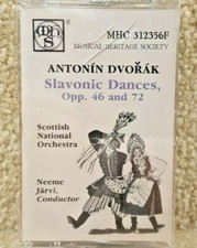 Vintage Cassette Tape Antonin Dvorak Slavonic Dances Opp 46  72 Neeme Jarvi