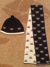 New girls hat and scarf set. Size 7y.o. 100 cotton