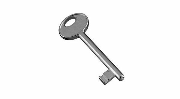 Key Agb Patent N.11 Nickel Plated Port Internal Basement Lock Slip Zama