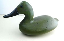 Vintage Ceramic Duck Painted Decorative 12" Long Rustic Decor