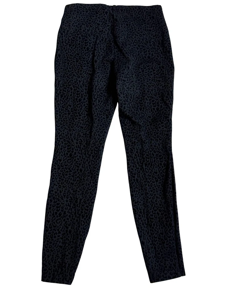 Nanette Lepore Women's Black & Gray Leopard Print Skinny Ankle Leggings Size S - Image 4 of 4