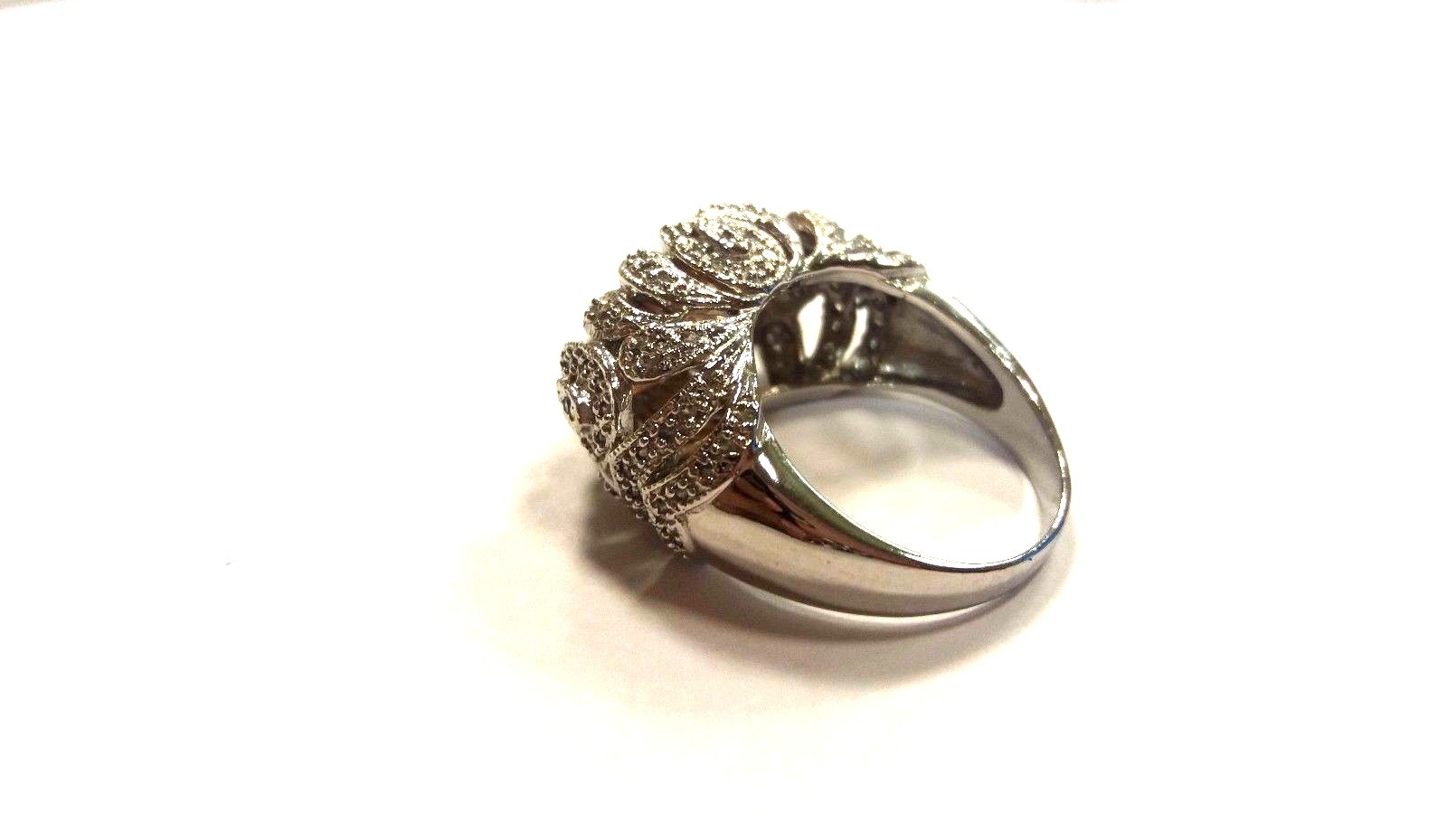 STERLING SILVER SOLID 925 ring amber ring 9.5 # - image 4