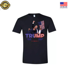 Donald Trump Shot T-SHIRT - Support TRUMP 2024- FREE SHIPPING