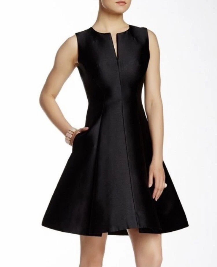 Abito KATE SPADE Charleen Vegas nero abbastanza romantico gotico taglia 12