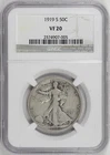 1919-S Walking Liberty Half Dollar 50c NGC VF20 [BN005]