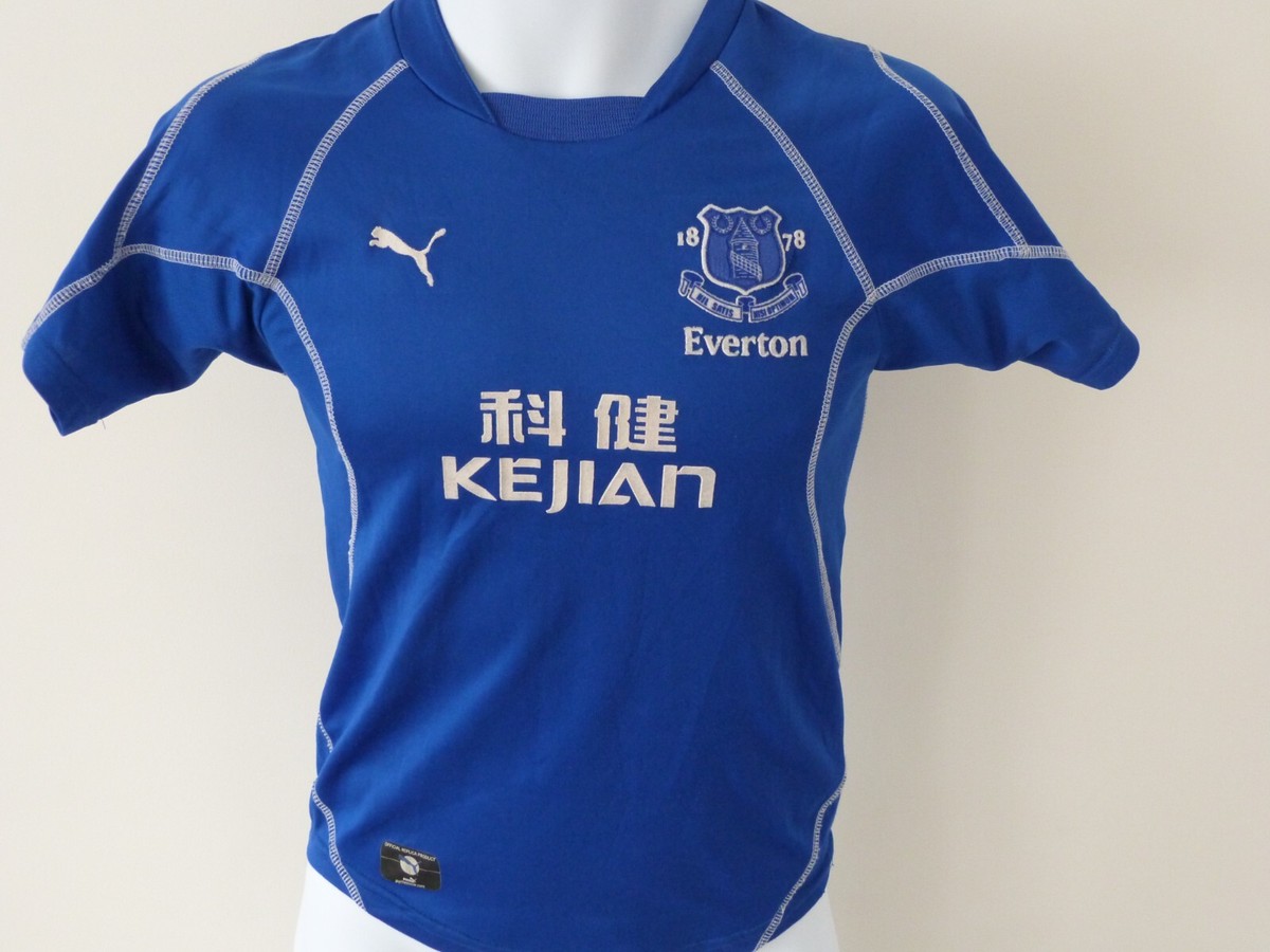 Everton 2002-03 Kejian Puma Junior Home Football Shirt | eBay UK