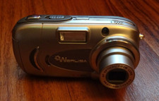 Rara cámara digital WERLISA PX4500 4,2 MP, plateada.Toma 2 pilas AA-Costo 175 £