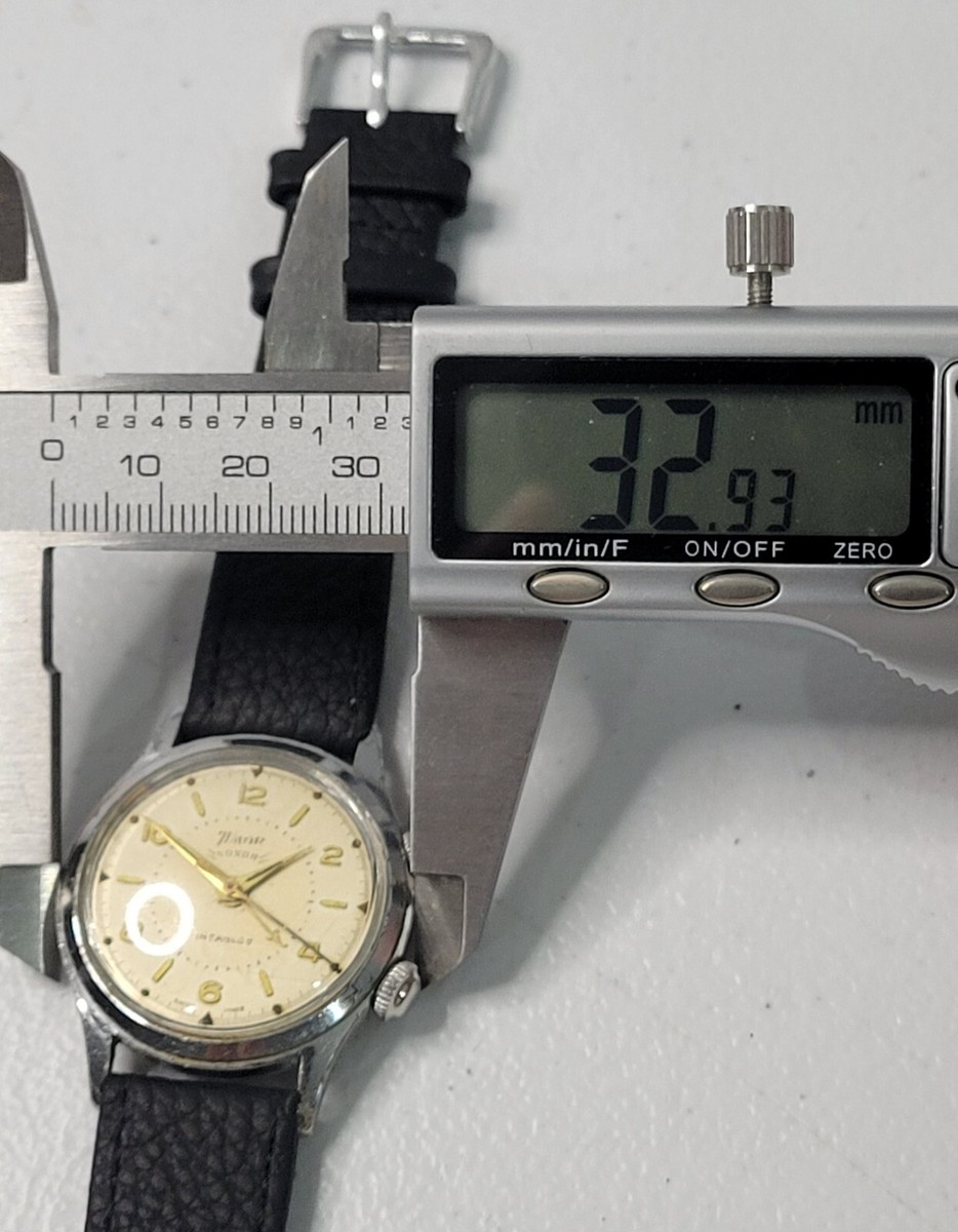 1950's Timor “Voxor” alarm 17 Jewels Cal AS-1475 Manual Men's