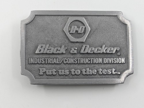 [NOS] Vintage BLACK & DECKER TOOLS Belt Buckle Industrial/Construction Division