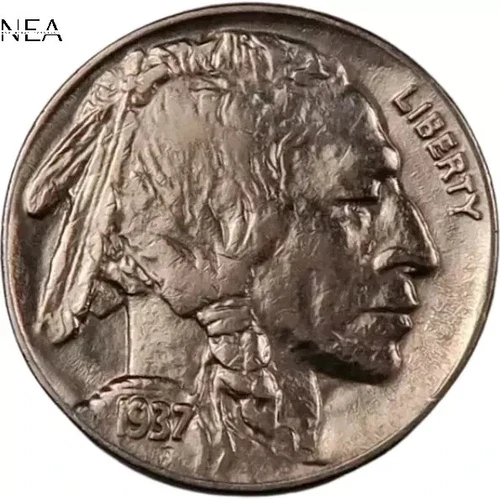 1937 Buffalo Nickel ~ Borderline Uncirculated (Choice AU+)