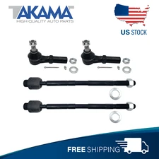 4pcs Front Inner + Outer Tie Rod Ends For 02-05 DODGE RAM 1500