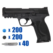T4E .43 CAL LIMA PAINTBALL PISTOL PACKAGE KIT - SMITH & WESSON M&P 2.0 - BLACK