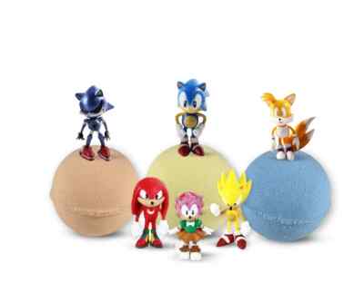 3 Large Bath Bombs for Kids with SONIC Toys Inside Made In The USA