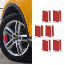 6pcs Red Universal Car Wheel Rim Sticker Reflective Vinyl Decal Mark For 18-21 6pcs Red Universal Car Wheel Rim Sticker Reflective Vinyl Decal Mark For 18-21