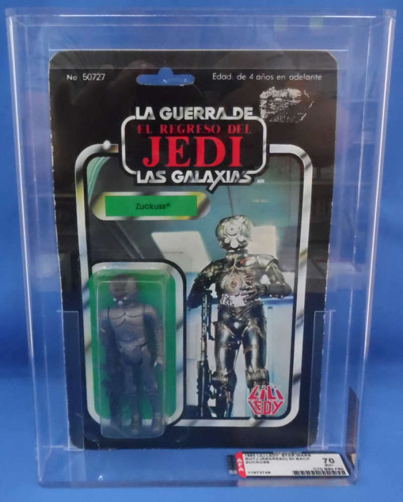 Star Wars Vintage Zuckuss (4Lom) AFA 70 1983 Lili Ledy Kenner 50 Back eBay