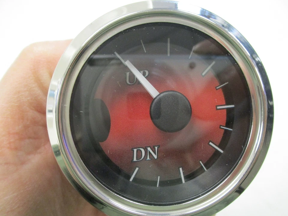 BEEDE NEXSYSLINK PSI / TRIM / VOLT GAUGE (SET OF 3) RED FACE / SILVER BEZEL BOAT - Image 4 of 4