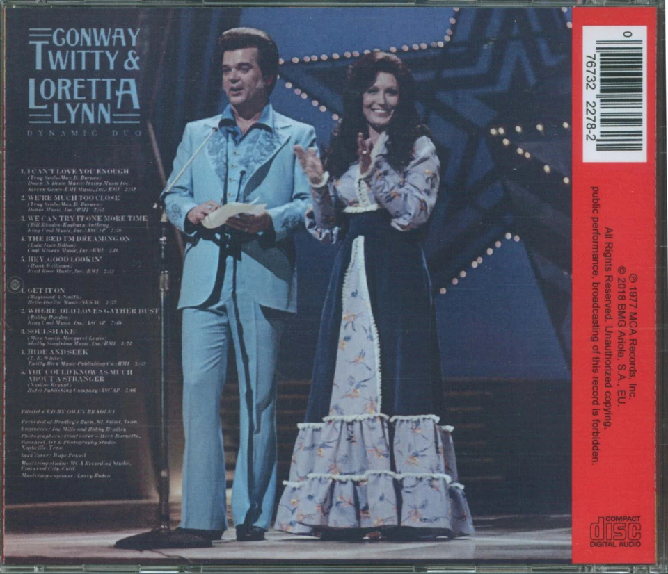 CONWAY TWITTY & LORETTA LYNN - DYNAMIC DUO - Image 2 of 3