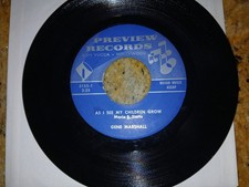 SONG POEM Gene Marshall - "As I See My Children Grow" / "I'll Love You Forever"