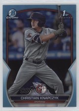 2023 Bowman Draft Chrome Sky Blue Refractor Christian Knapczyk #BDC-180 00em