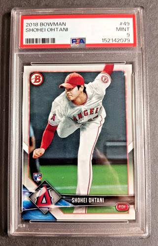 2018 Bowman #49 Shohei Ohtani ROOKIE PSA 9 Angels   B