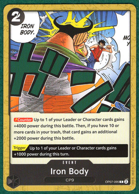 Iron Body - 500 Years in the Future OP07-095 - One Piece CCG Card