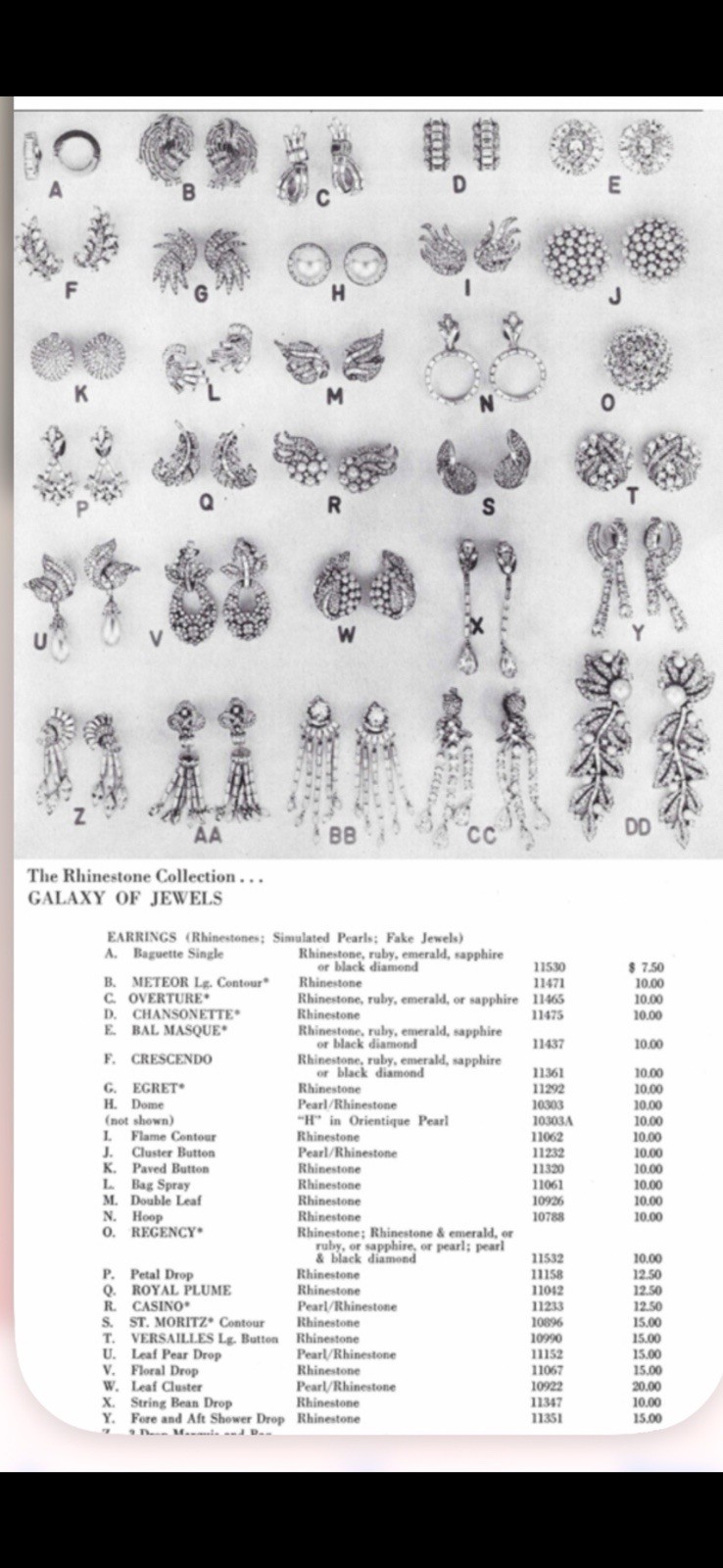 TRIFARI “String Bean” Drop Dangle Earrings Rhodiu… - image 10