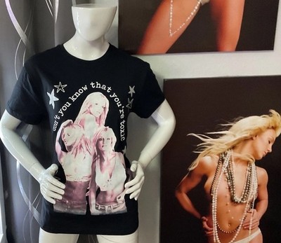 Britney Spears  Don t You Know That You re Toxic  Black &Pink T-shirt New Large