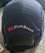 3M FIRST BASE 3 NAVY ADJUSTABLE SAFETY/PROTECTOR  PEAKED BUMP CAP *NEW*