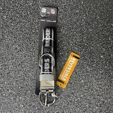 Pets First NFL Reversible Pet Collar Two-Sided Dog Collar Las Vegas Raiders M