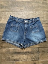 Size 8 Old Navy Denim Blue Jean Shorts Shorty Cute Front Pockets Vintage EUC