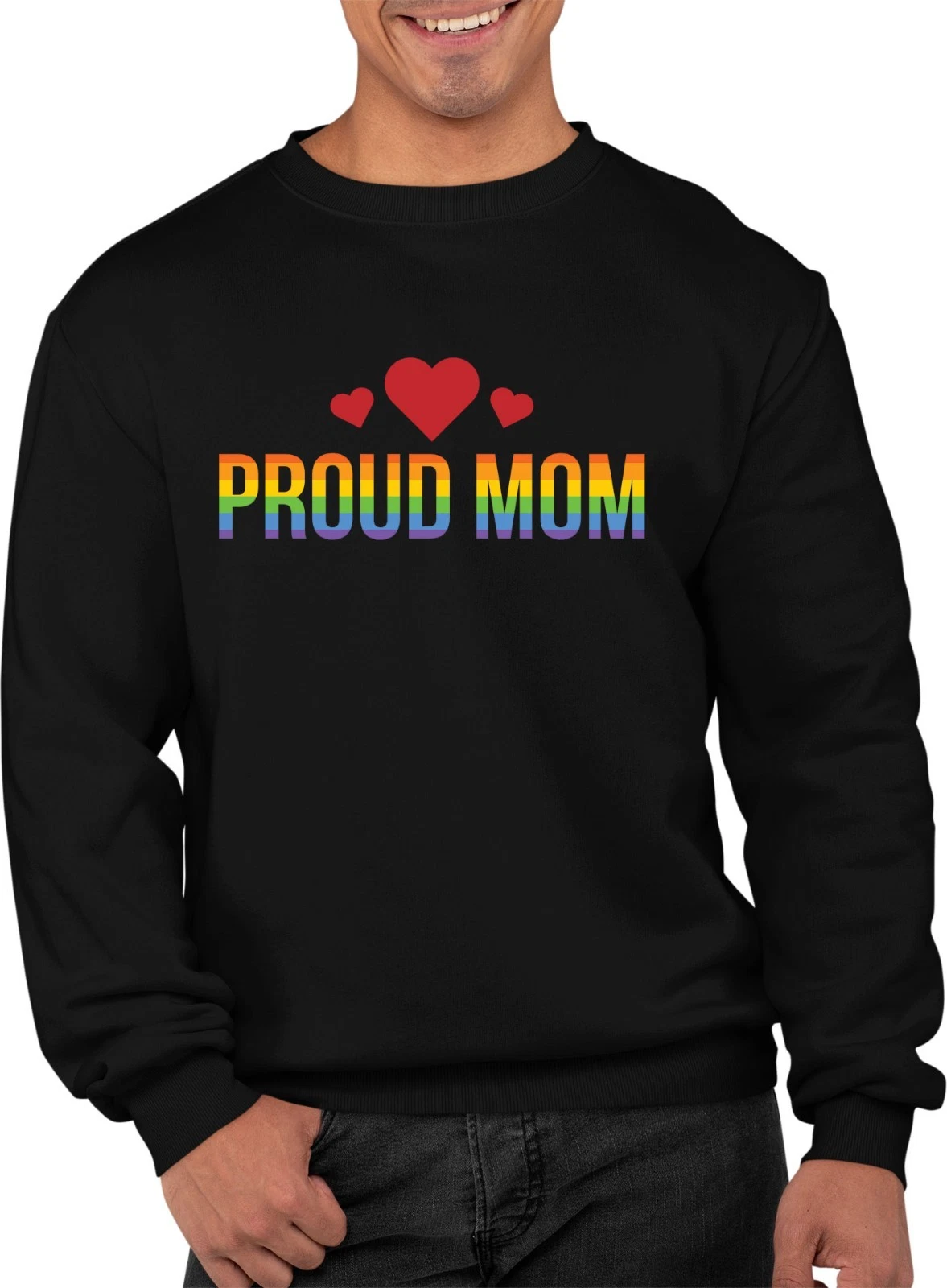 Proud Mum Trans Pride Sweatshirt LGBTQ Unisex Jumper Custom Gift Top